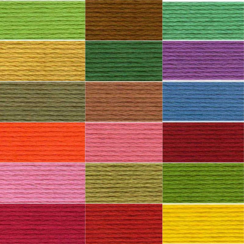 DMC - #117 Cotton Floss - 8m - 100% Cotton - Colours 334 - 718
