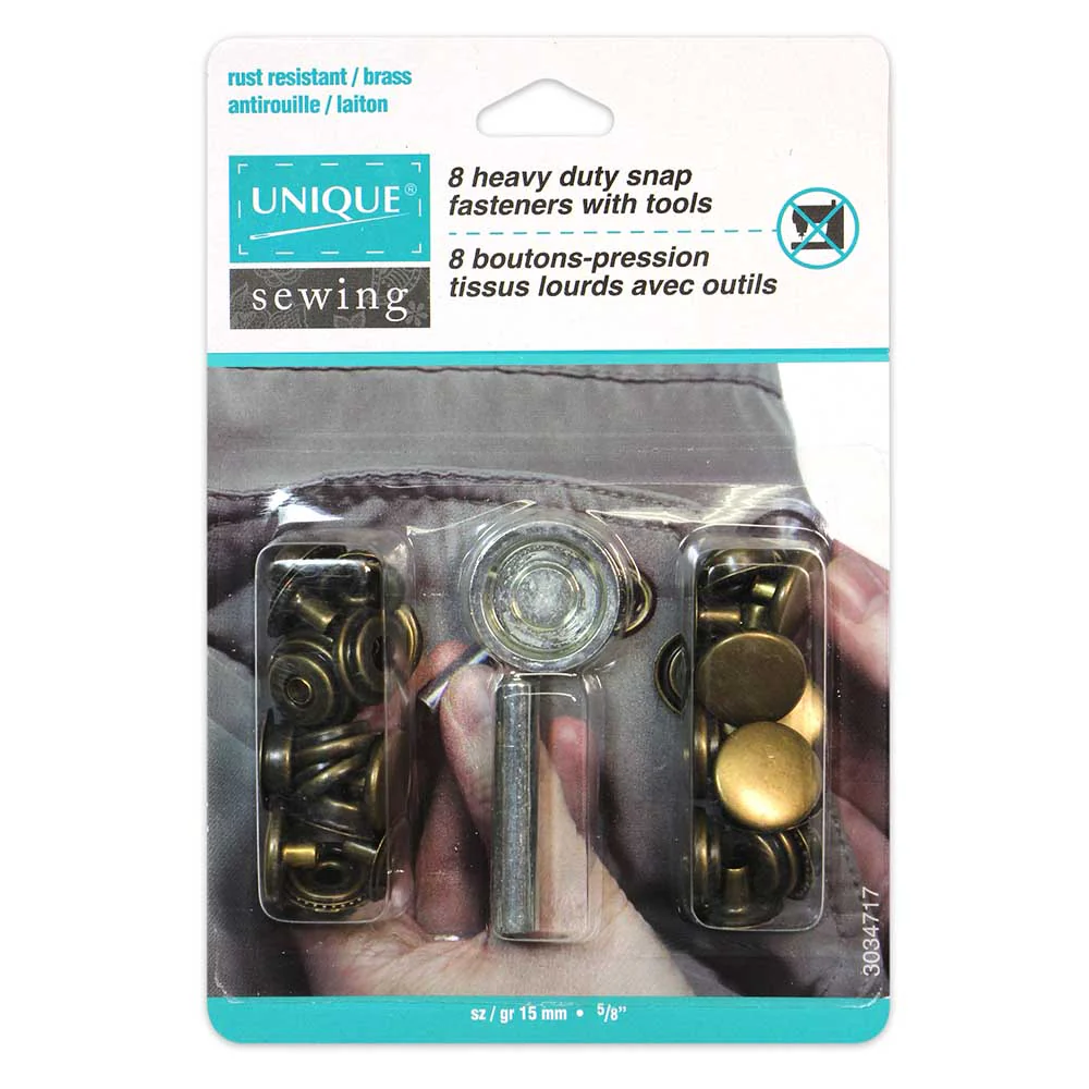 15mm Heavy Duty Snap Kit with Tool (8ct) - Unique Brand - Image 3