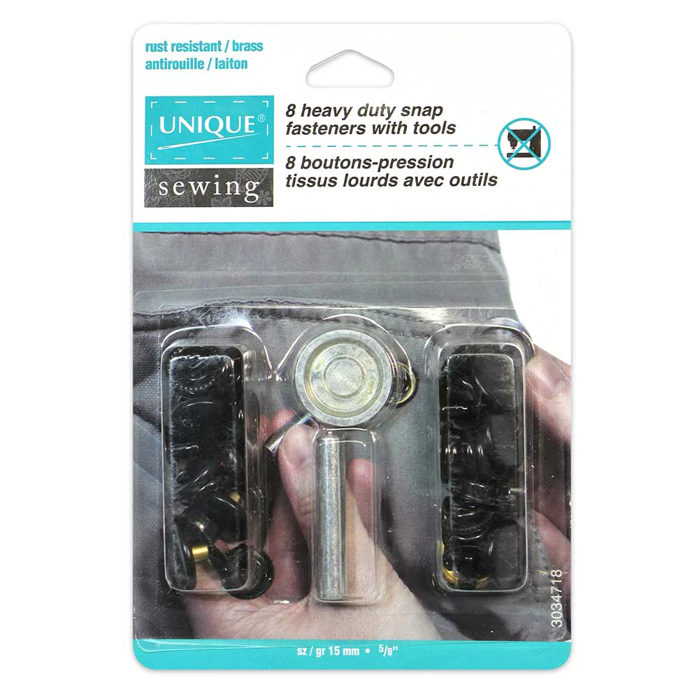15mm Heavy Duty Snap Kit with Tool (8ct) - Unique Brand - Image 4