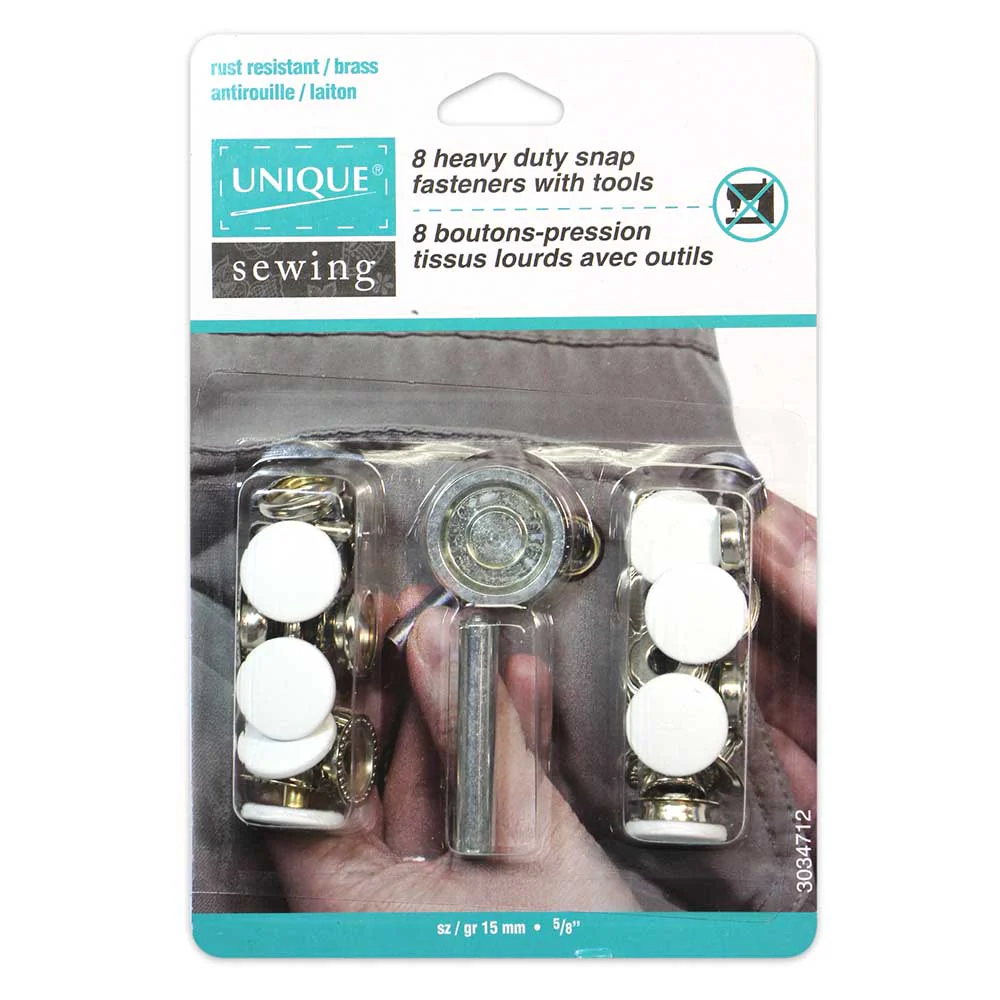 15mm Heavy Duty Snap Kit with Tool (8ct) - Unique Brand - Image 5