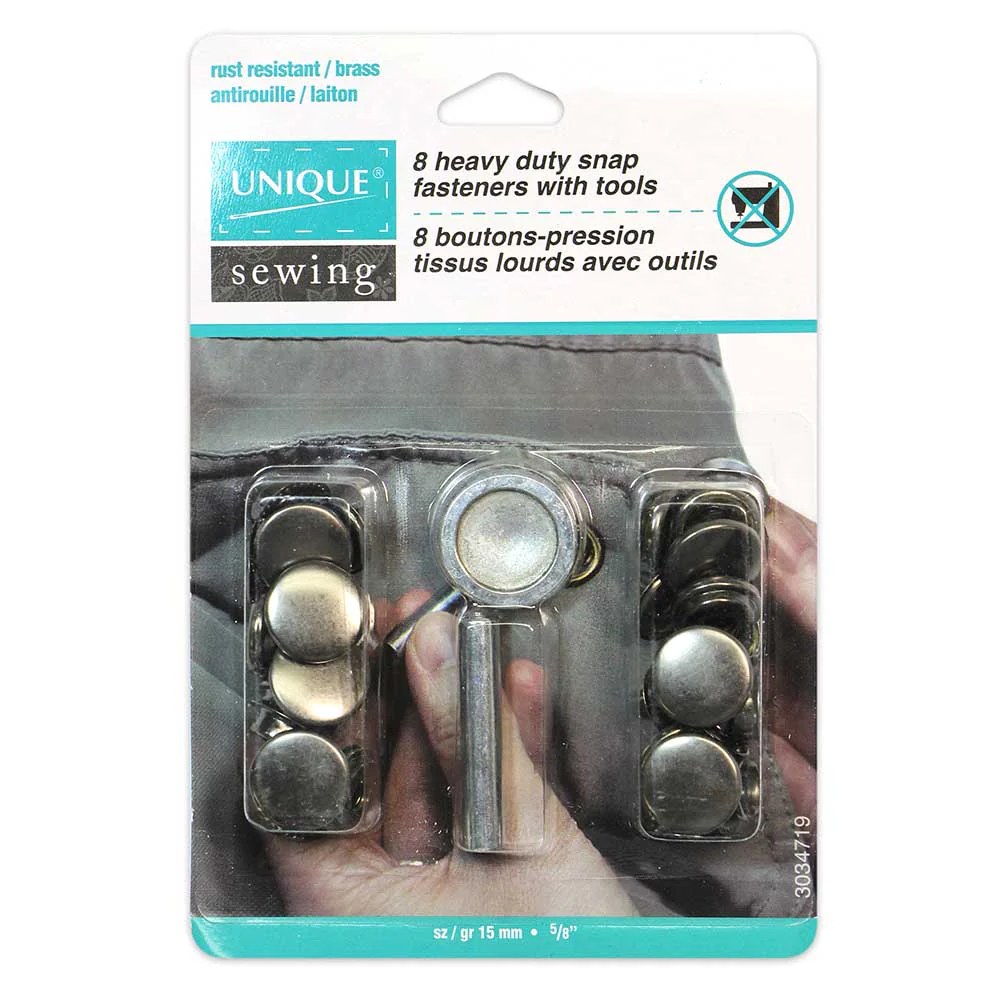 15mm Heavy Duty Snap Kit with Tool (8ct) - Unique Brand - Image 6