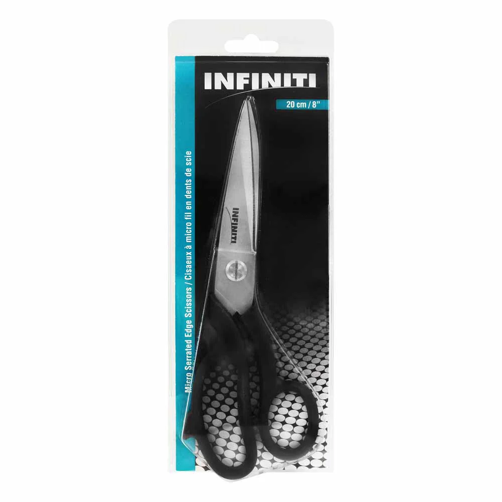 Scissors - Serrated Stainless Steel - 8" - Infiniti