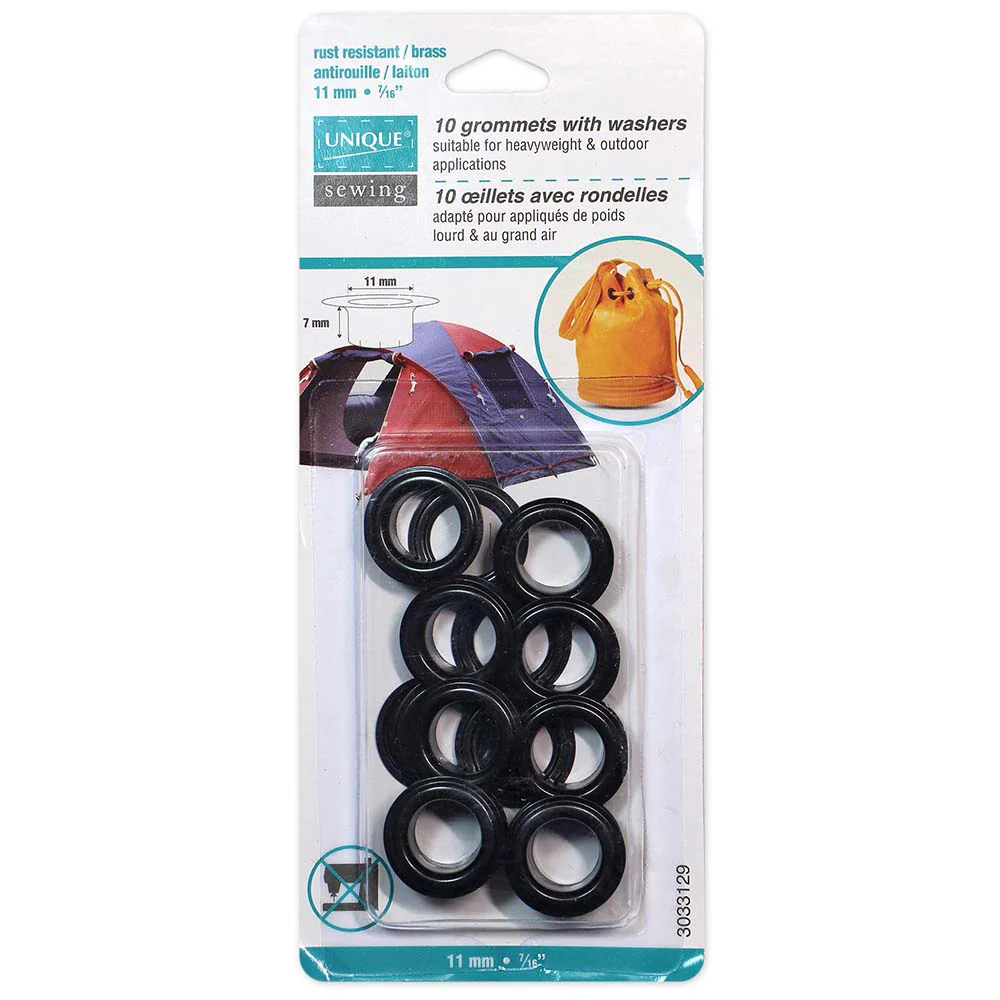 Grommets - 11 x 7mm (3/8″ x 1/4″) - 10 sets- Unique Brand - Image 8