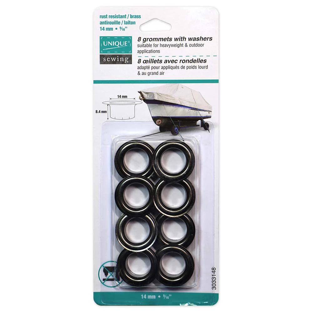 Grommets - 14 x 8.4mm (9/16″ x 5/16″) - 8 sets - Unique Brand - Image 5