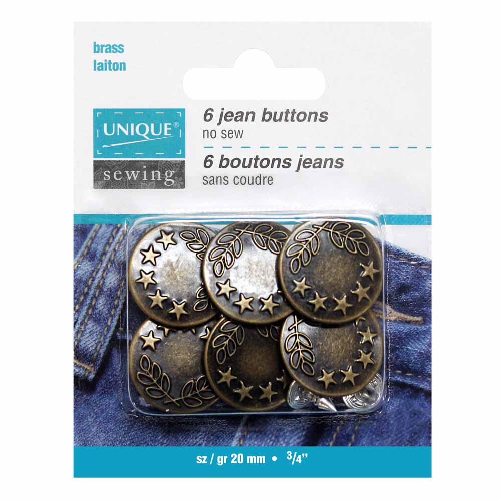 Jean Buttons - 20mm (3/4") - 6pcs - UNIQUE - Image 10
