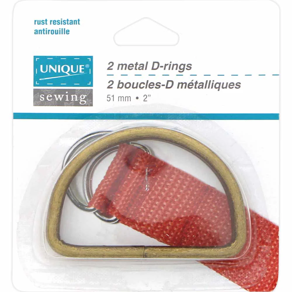 Metal D Rings - Antique Gold - Unique Brand - Image 7