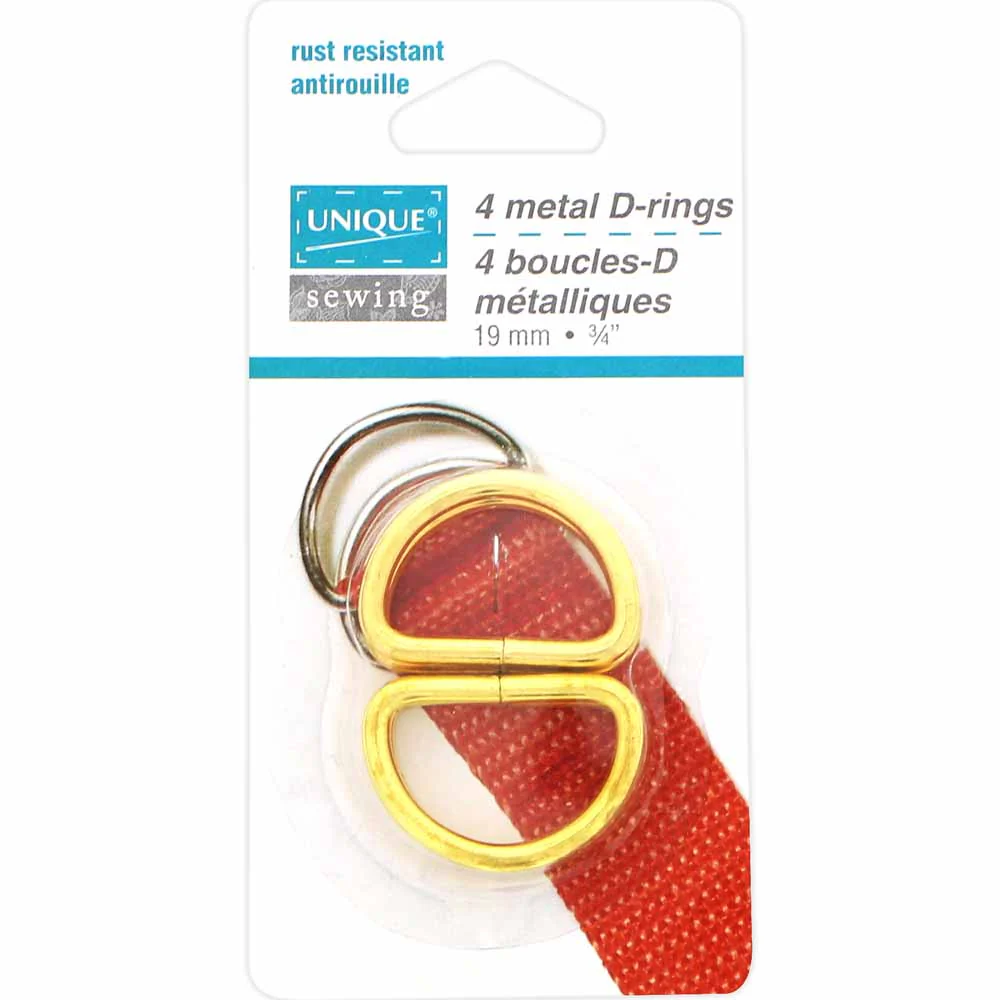 Metal D Rings - Gold - Unique Brand - Image 3