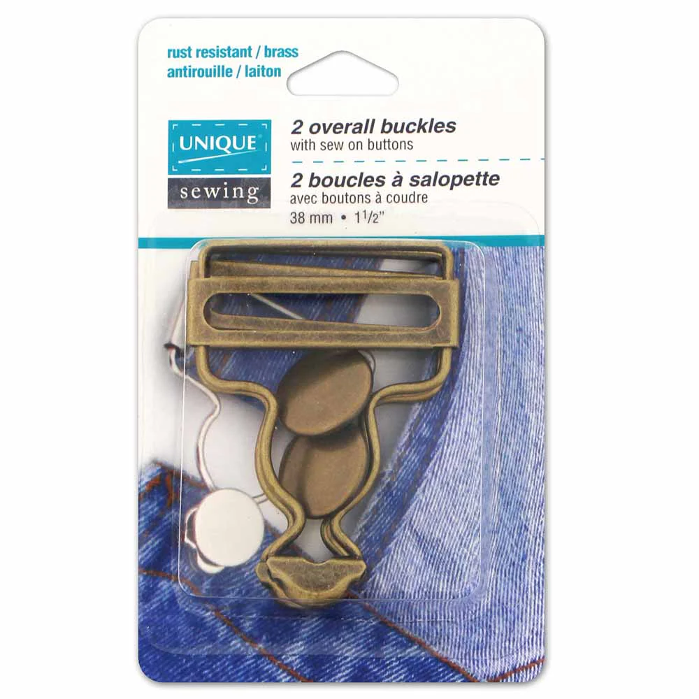 Overall Buckle - 38mm (1 1/2") - 2pcs - UNIQUE - Image 3