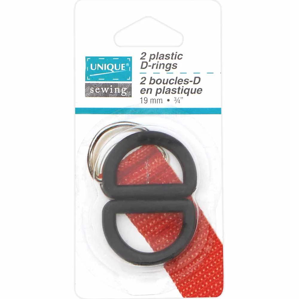 Plastic D Rings - Black - Unique Brand - Image 2