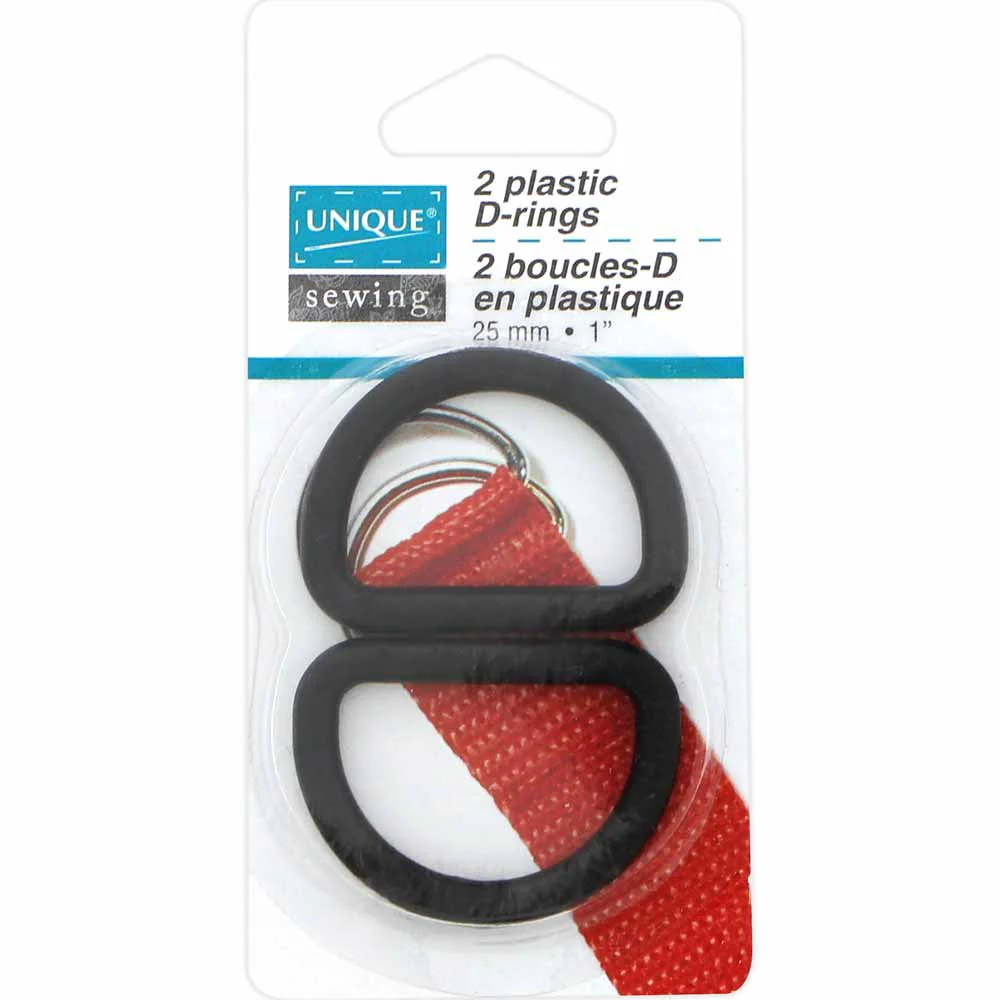 Plastic D Rings - Black - Unique Brand - Image 3