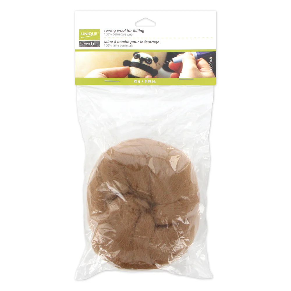 Roving Natural Wool 25g - Image 14
