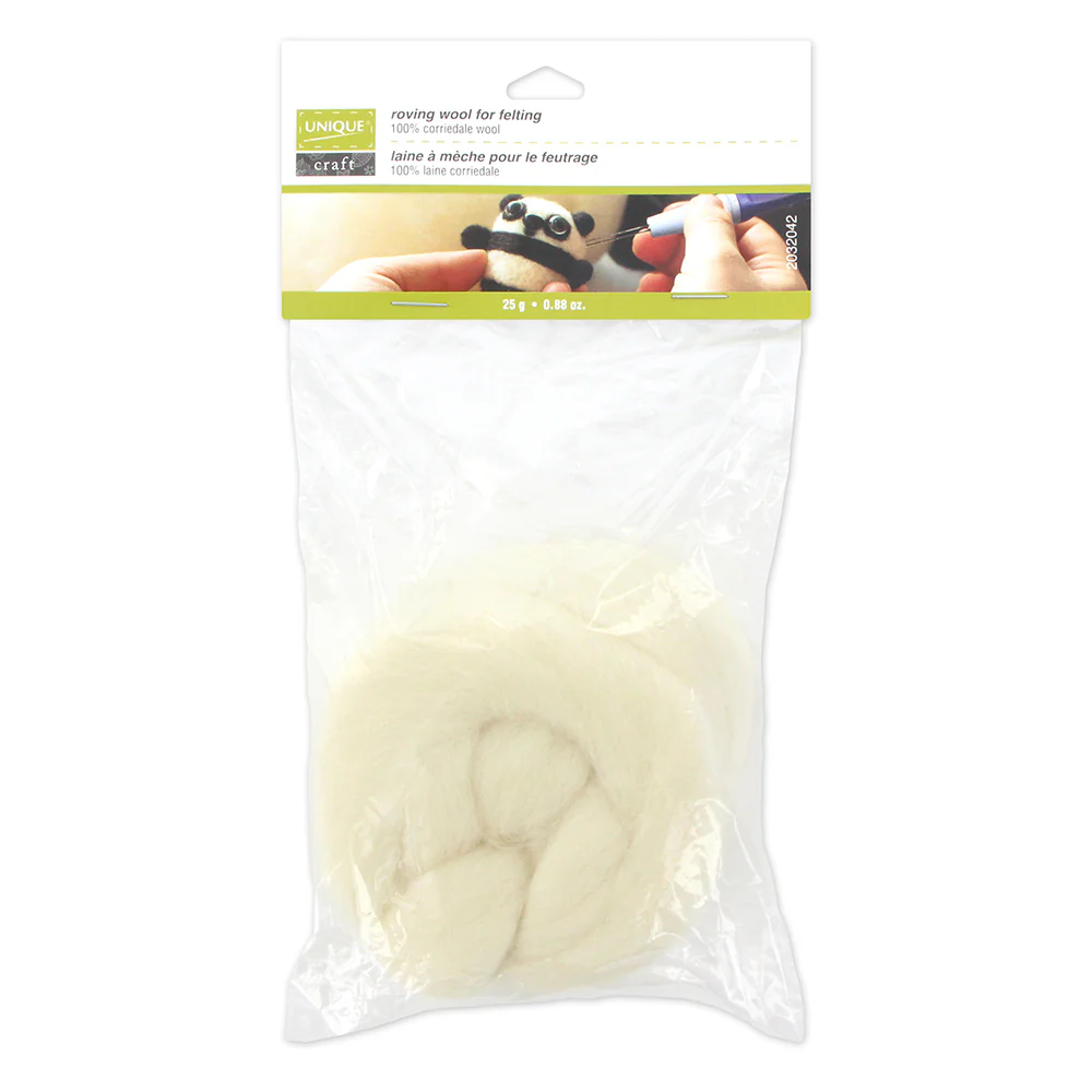 Roving Natural Wool 25g - Image 6
