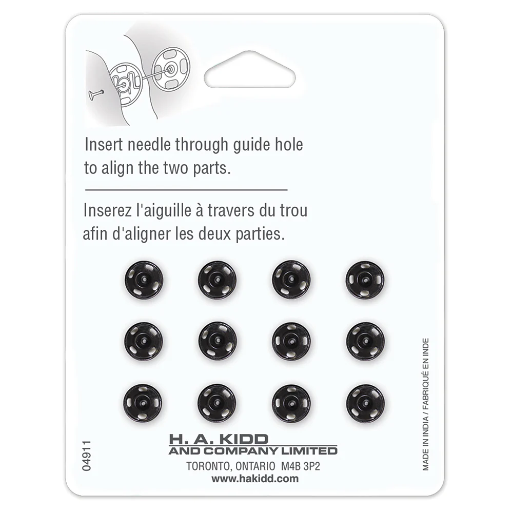 Sew on Snap Fasteners - 7mm - 12ct - UNIQUE - Image 4