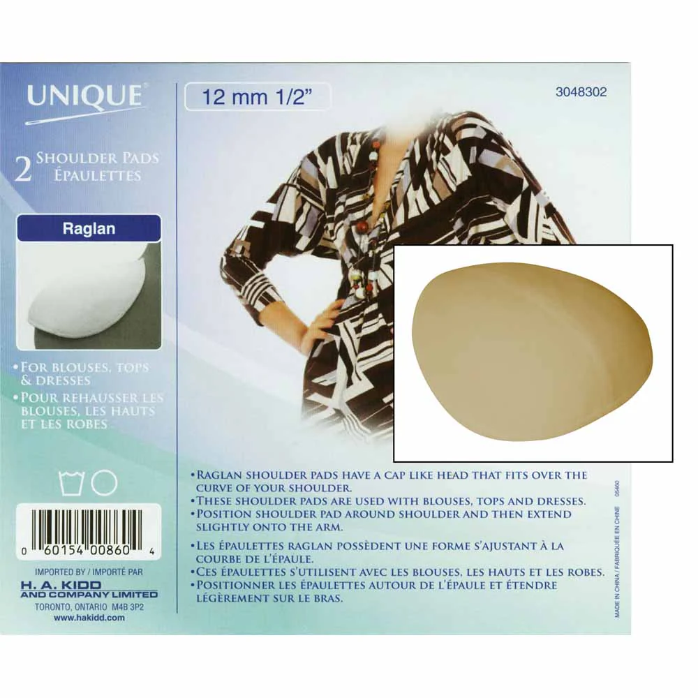 Shoulder Pads Covered Raglan 2ct - Image 2