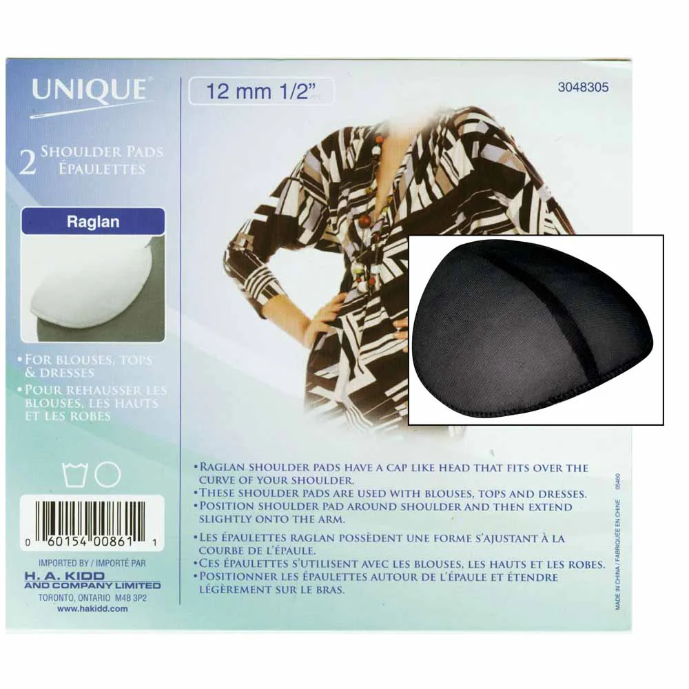 Shoulder Pads Covered Raglan 2ct - Image 3