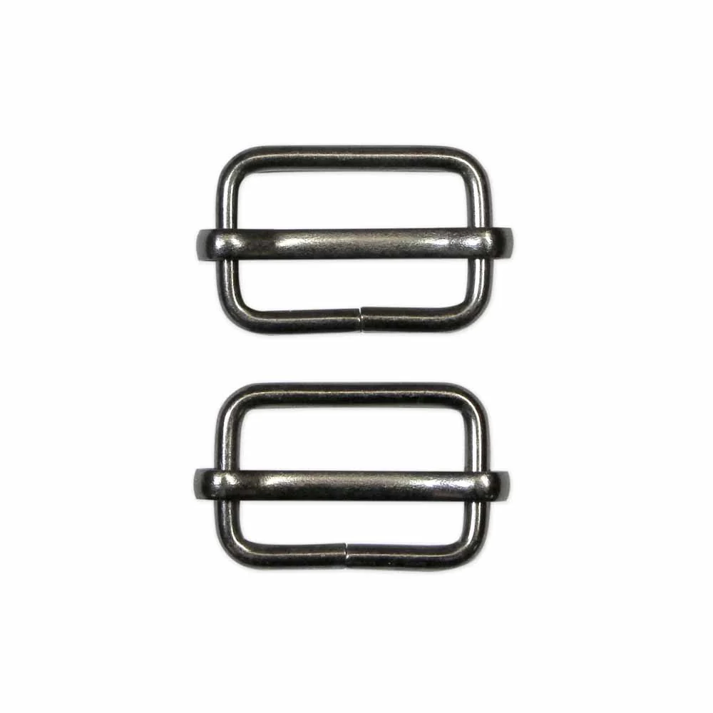 Slide Buckles Metal - 2ct Gunmetal - Unique Brand - Image 3
