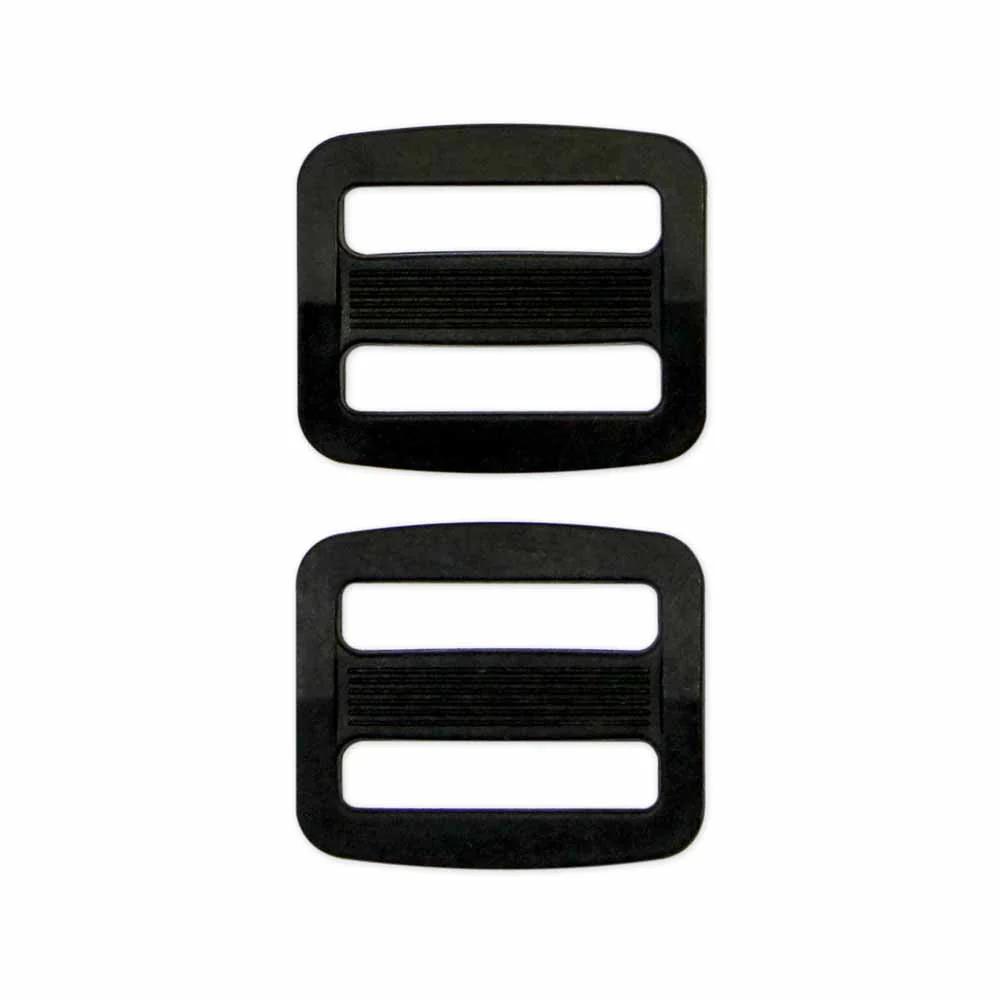 Strap Adjusters Plastic - 2ct Black - Unique Brand - Image 3