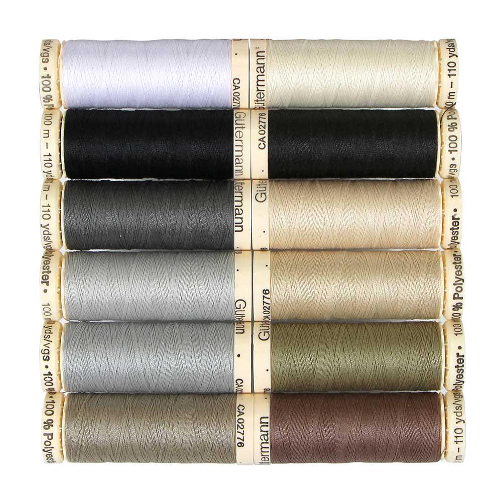 Sew All Thread Assortments - 100m x 12 Shades - Gutermann - Image 3