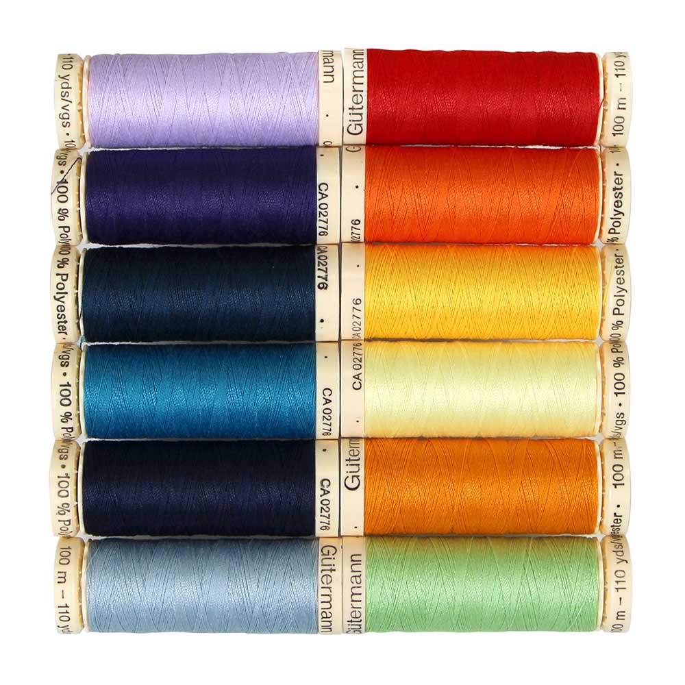 Sew All Thread Assortments - 100m x 12 Shades - Gutermann - Image 5