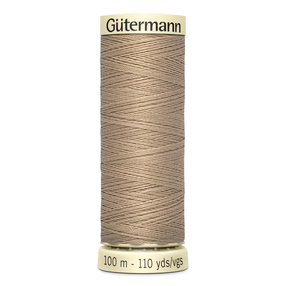 Sew-All Thread - 100m Gutermann - White, Beige & Brown - Image 18