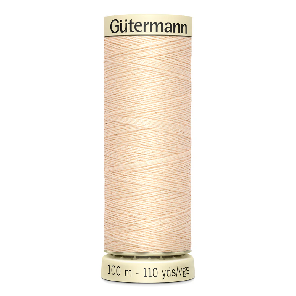 Sew-All Thread - 100m Gutermann - White, Beige & Brown - Image 7