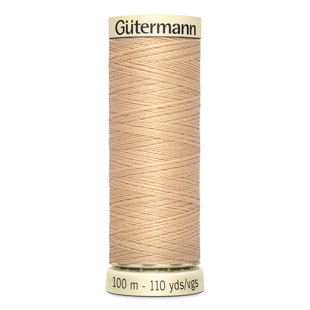 Sew-All Thread - 100m Gutermann - White, Beige & Brown - Image 8