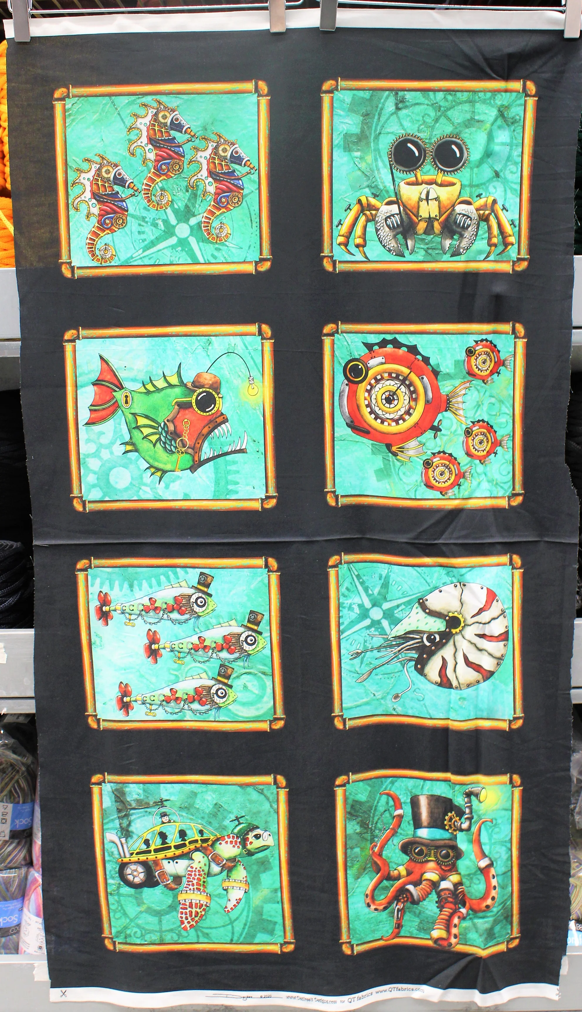 Aquatic Steampunkery - 45" - 100% Cotton - Image 2
