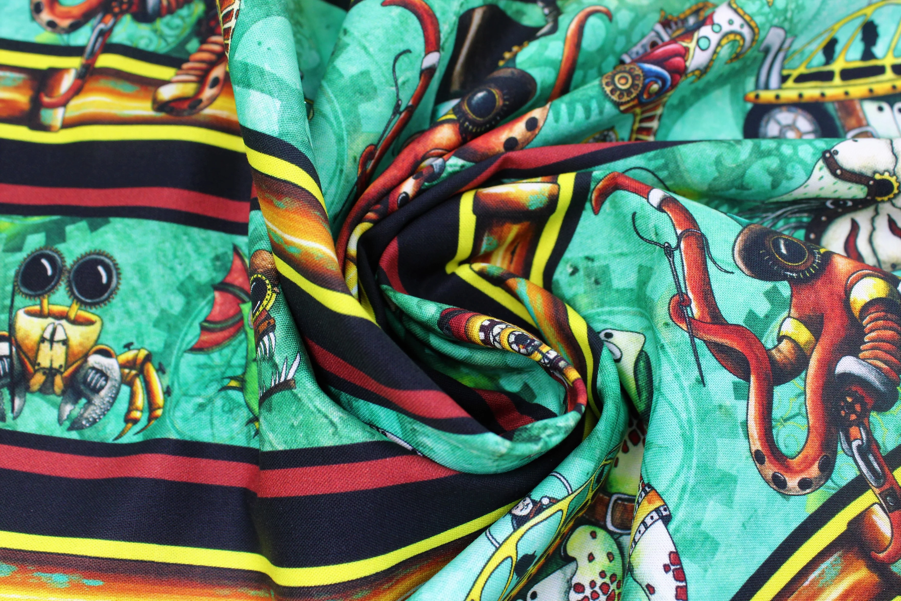 Aquatic Steampunkery - 45" - 100% Cotton - Image 4