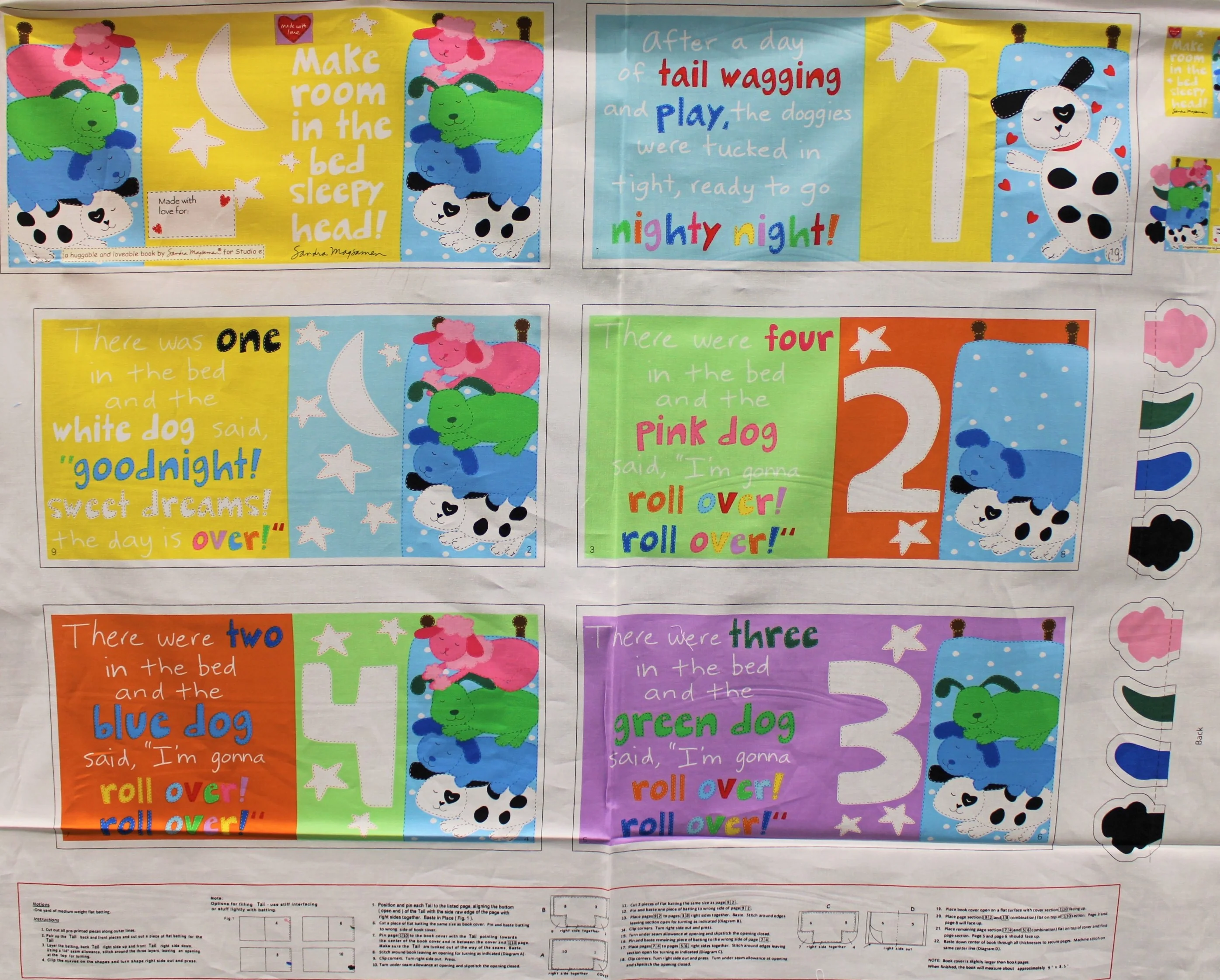 Huggable & Loveable Book Panels - 45" - 100% Cotton - Image 3