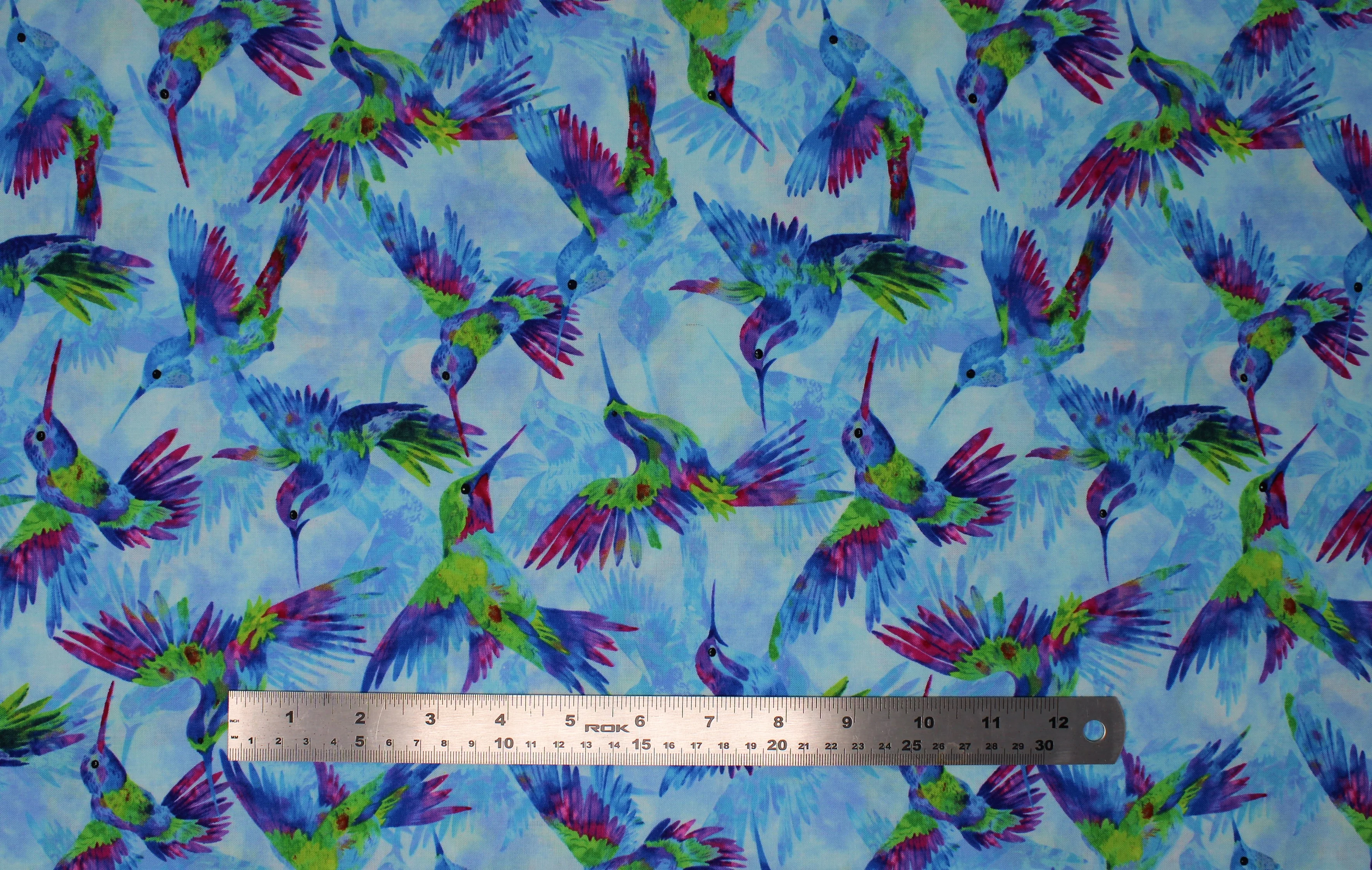 Hummingbird Heaven - 45" - 100% Cotton - Image 2
