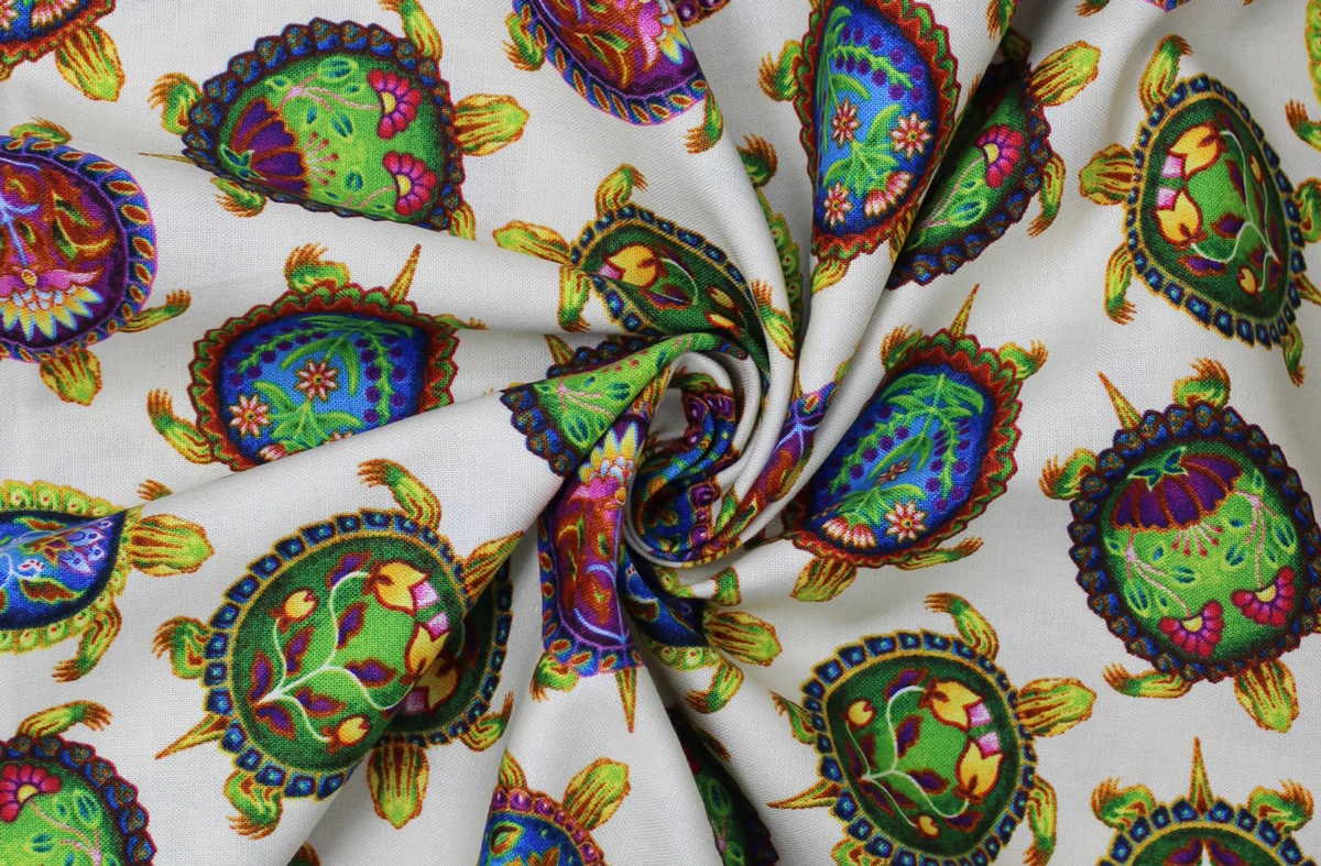 Indigenous Turtles - 45" - 100% cotton - Image 4
