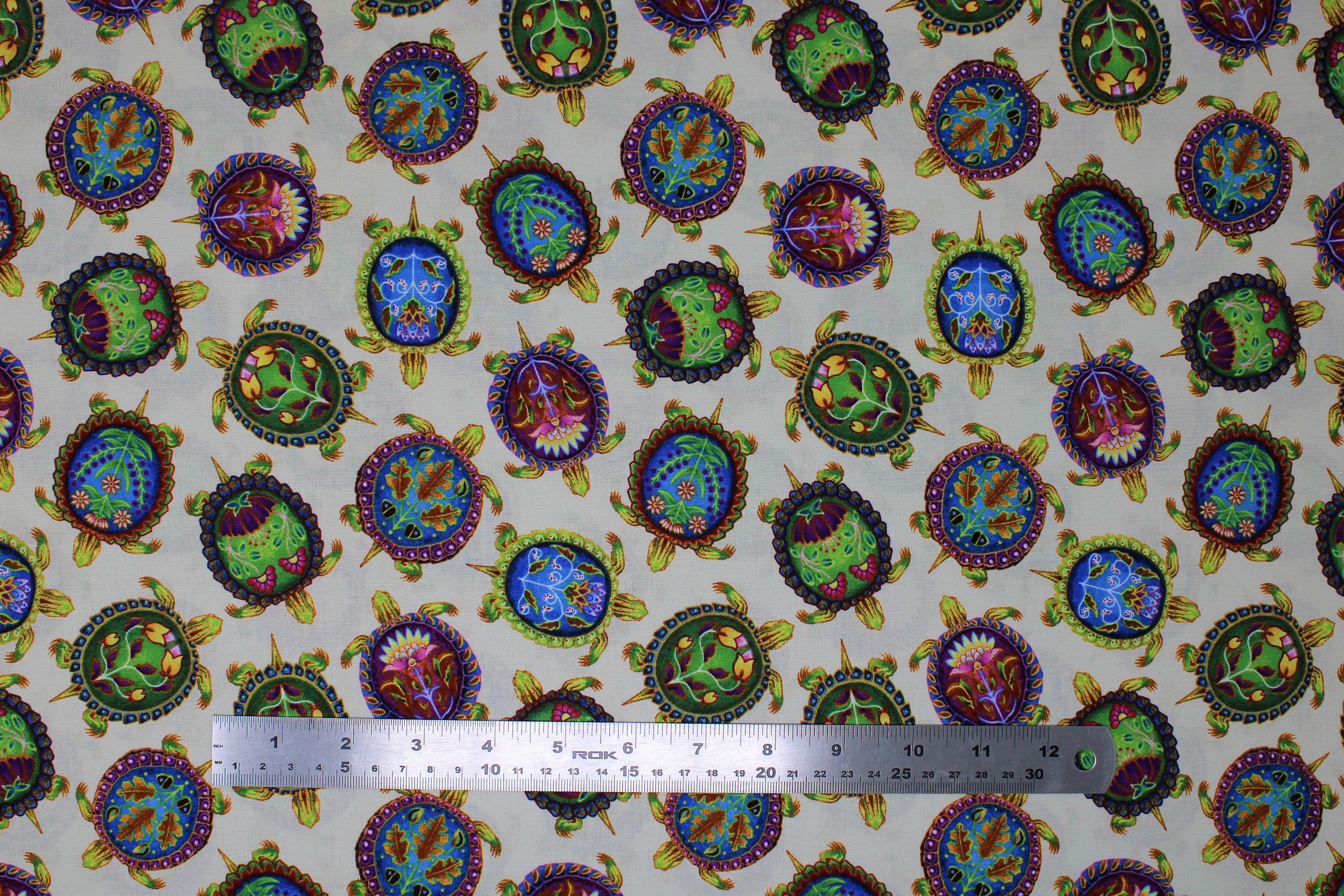 Indigenous Turtles - 45" - 100% Cotton - Image 2