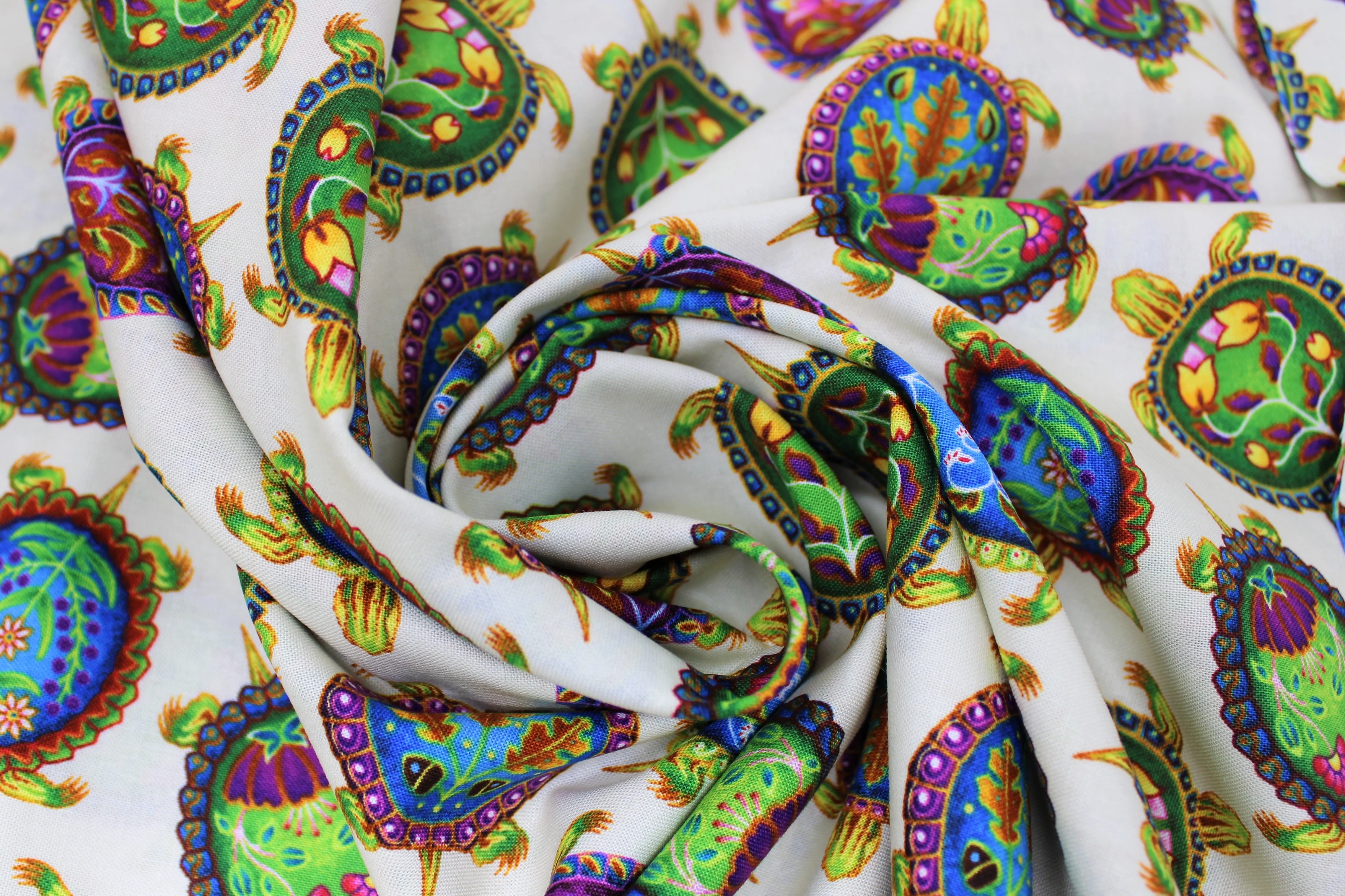 Indigenous Turtles - 45" - 100% Cotton - Image 3
