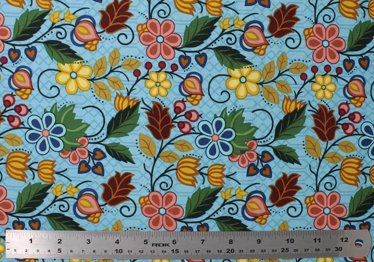 Native Floral 4 - 45" - 100% cotton - Image 6