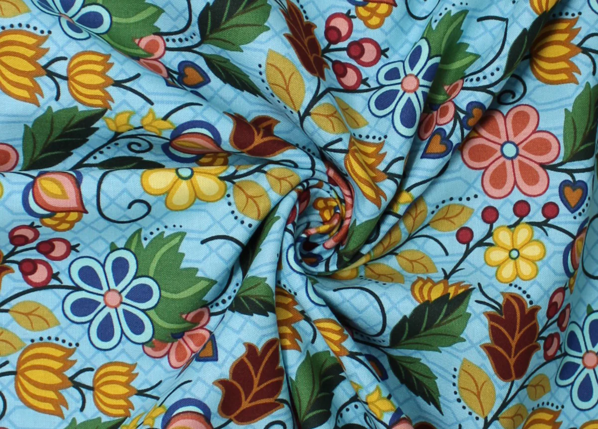 Native Floral 4 - 45" - 100% cotton - Image 7