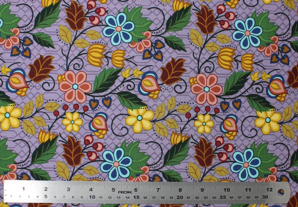 Native Floral 4 - 45" - 100% cotton - Image 9