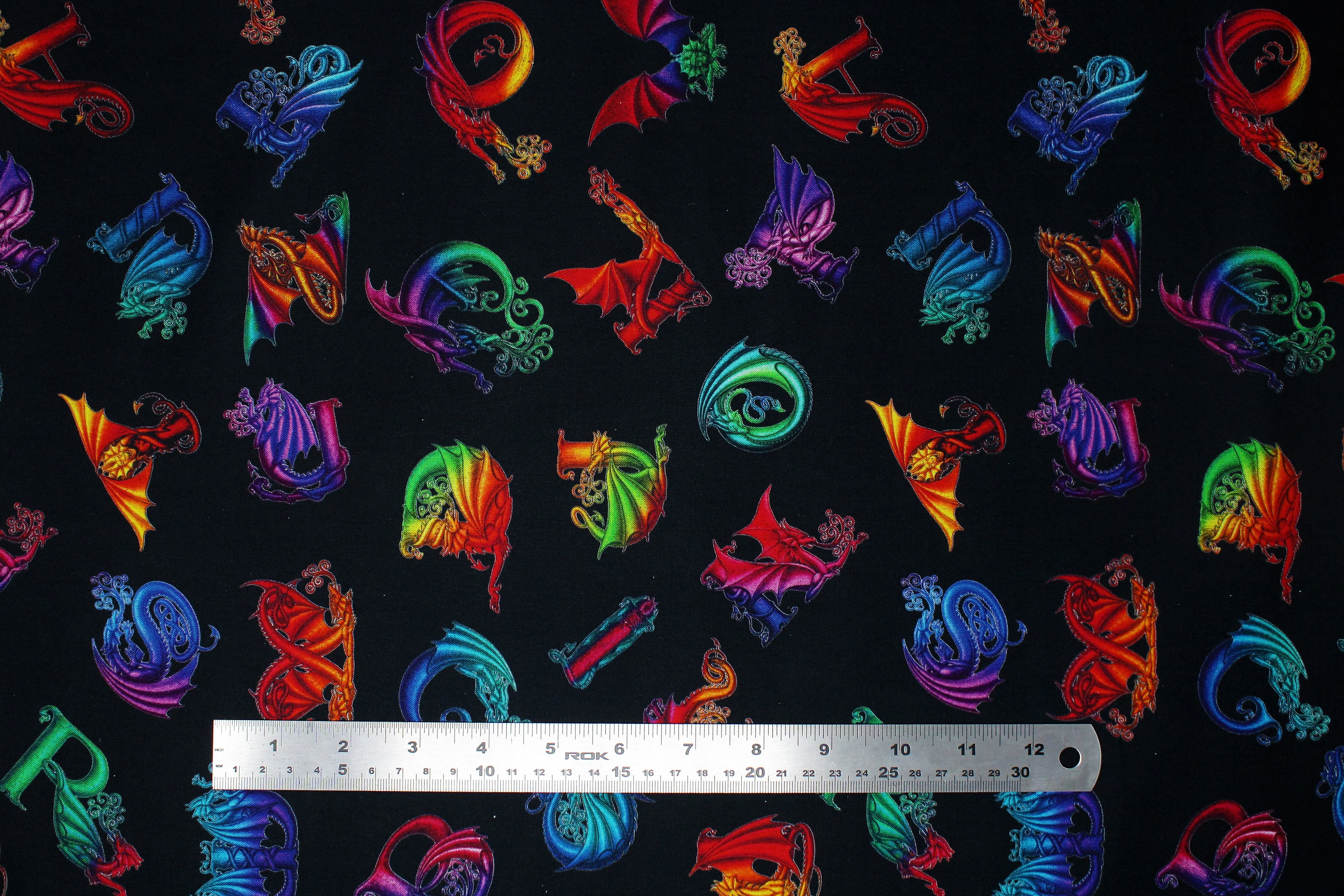 Rainbow Dragon - 45" - 100% Cotton - Image 10