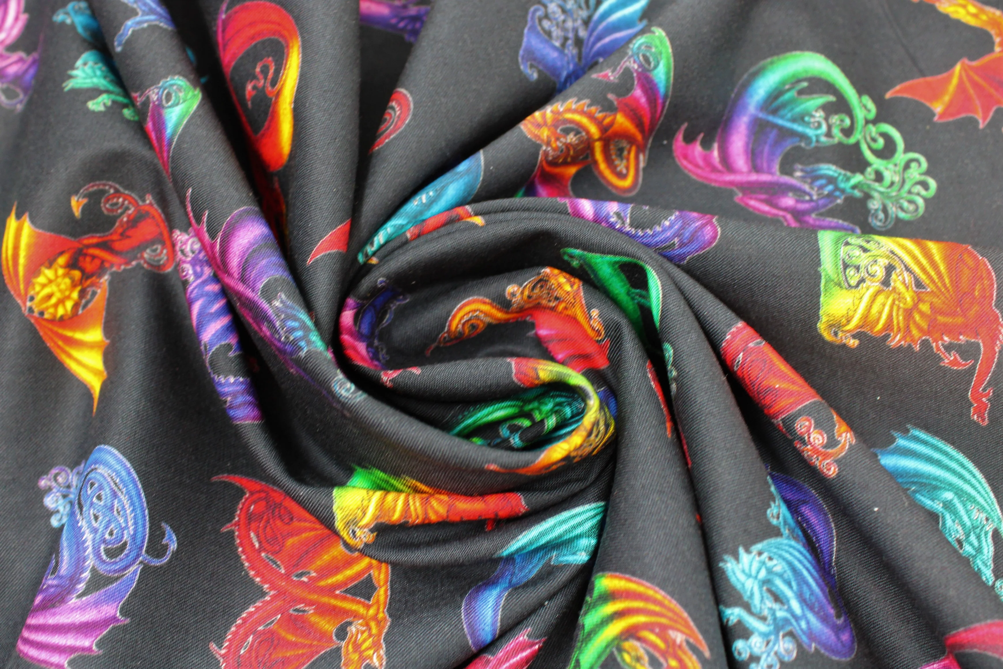 Rainbow Dragon - 45" - 100% Cotton - Image 11