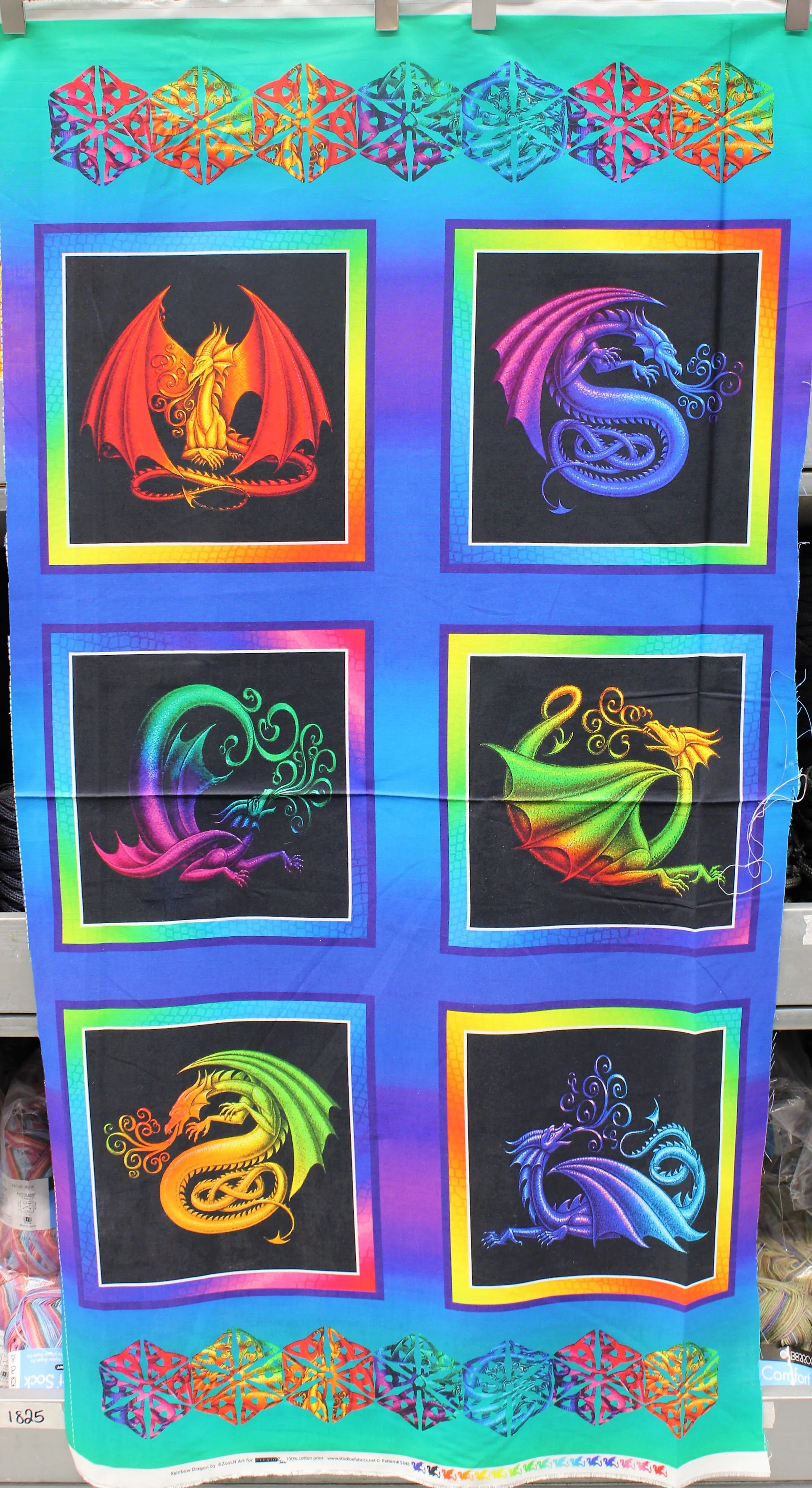 Rainbow Dragon - 45" - 100% Cotton - Image 12