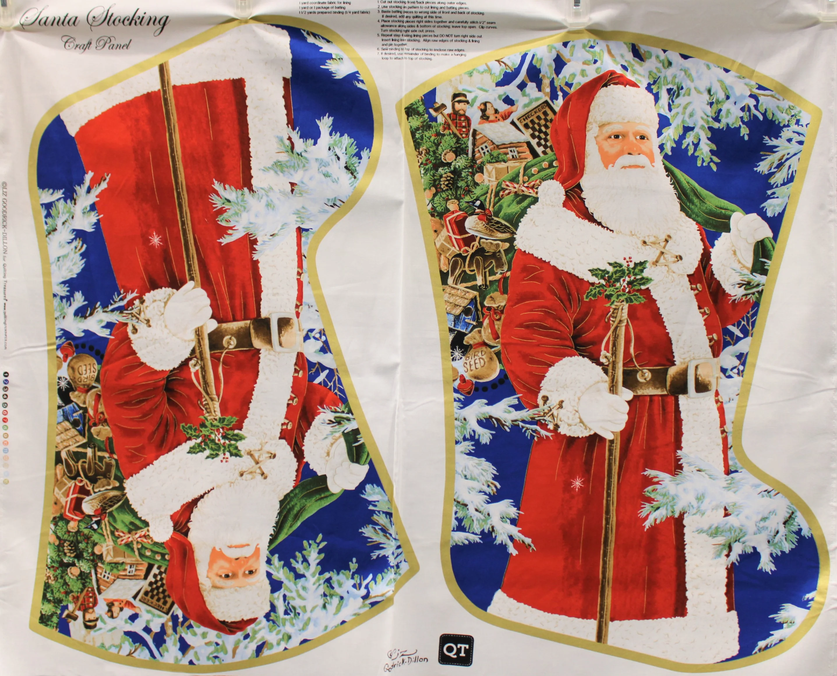 Santa Panels - 42/43" - 100% Cotton - Image 3