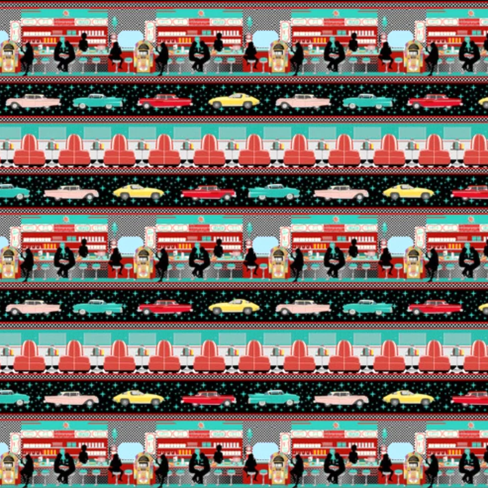 Diners 'N Drive-Ins - 44/45" - 100% Cotton - Image 5