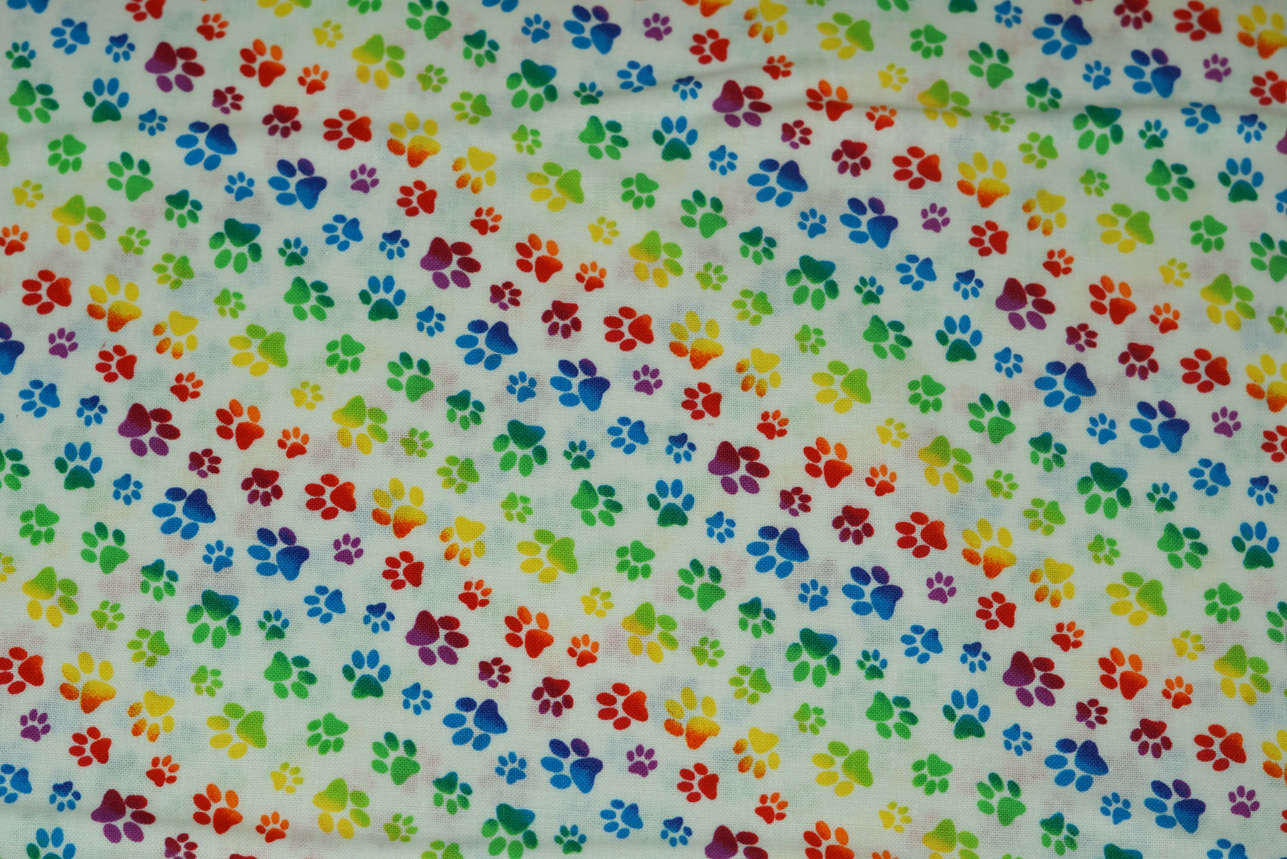 Rainbow Paws - 44/45" - 100% Cotton - Image 2