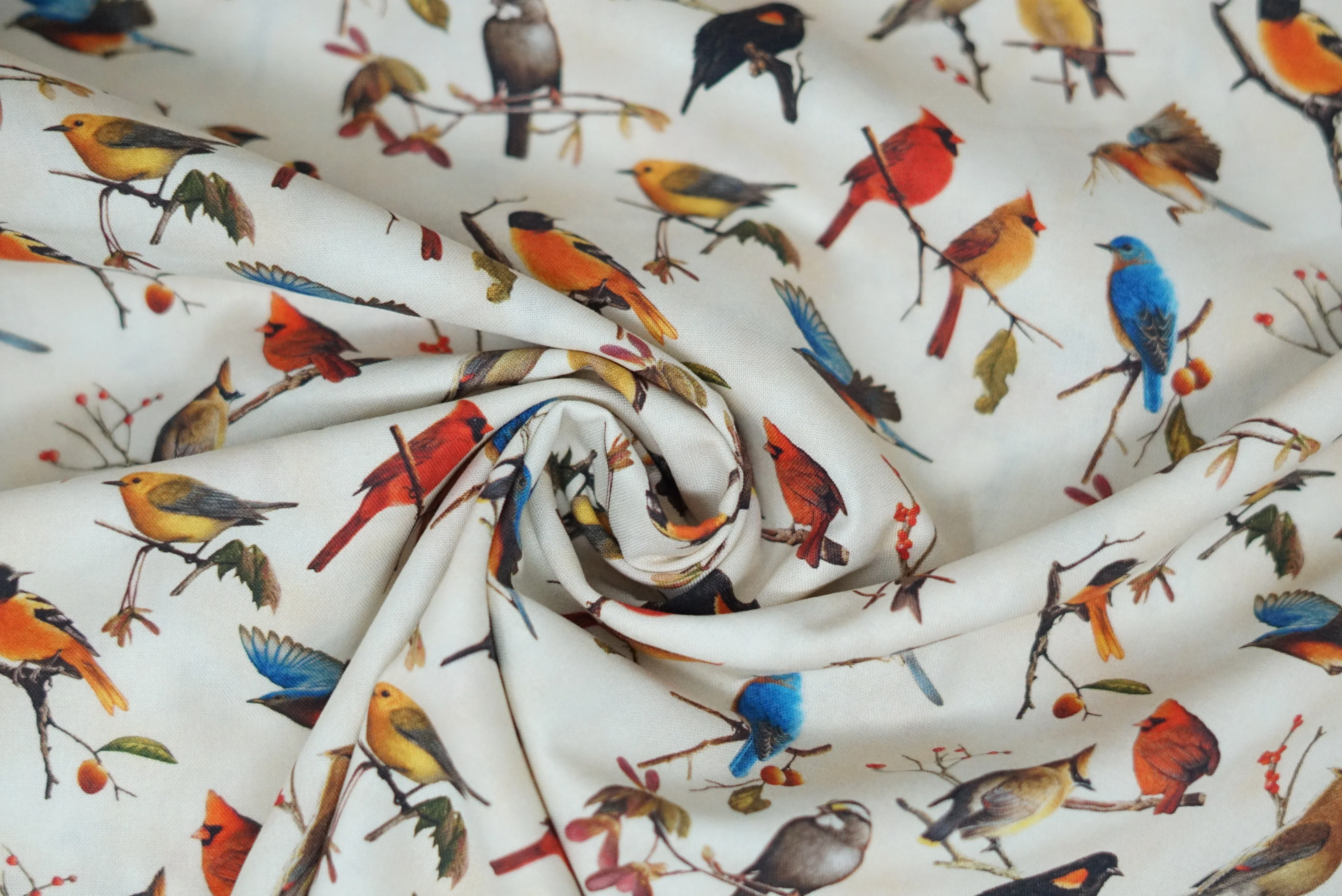 Songbirds - 44/45" - 100% Cotton - Image 4