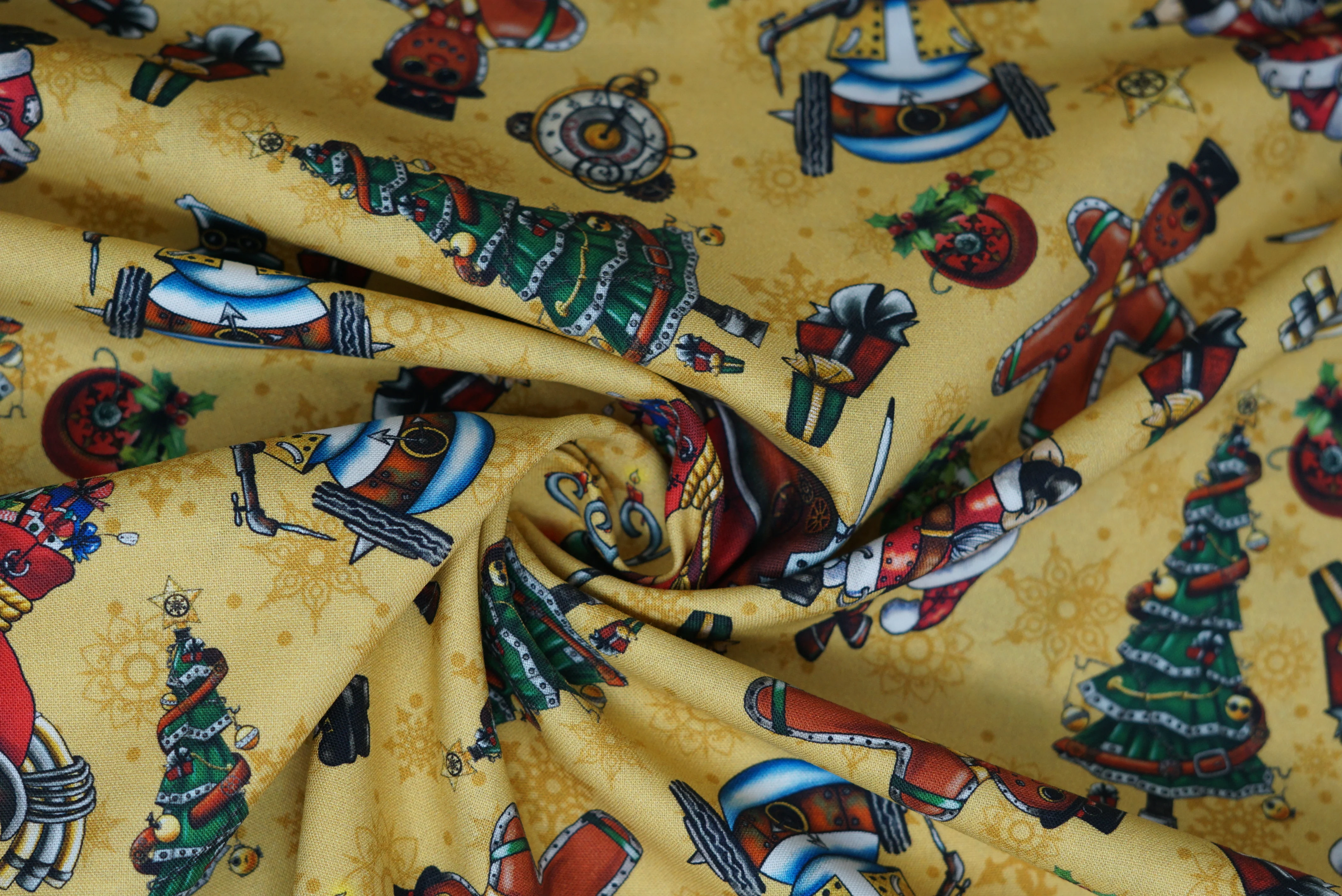 Steampunk Christmas - 44/45" - 100% Cotton - Image 7