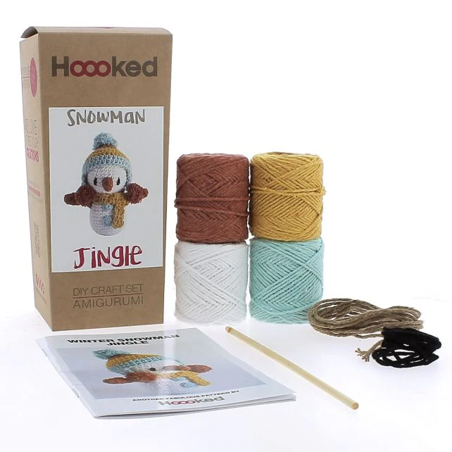 Jingle Winter Snowman - Crochet Kit - Hoooked Eco Barbante Milano