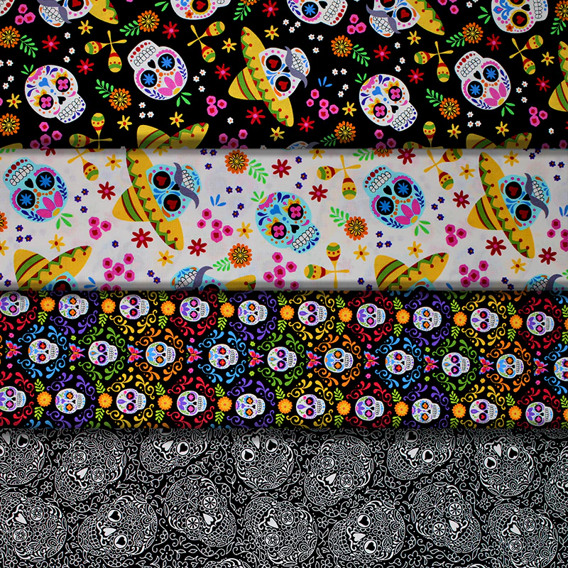 The Day of the Dead - 44/45" - 100% Cotton