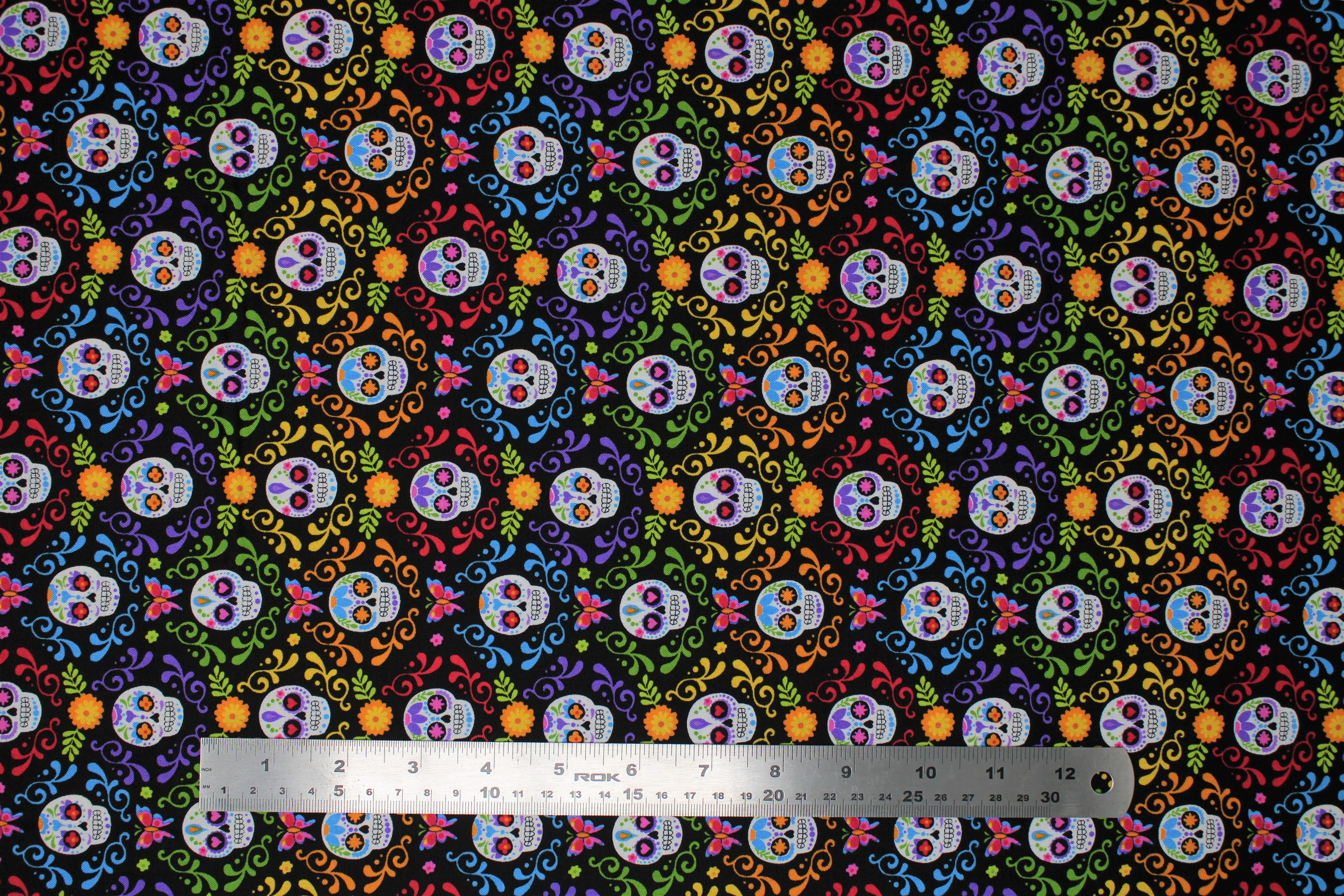 The Day of the Dead - 44/45" - 100% Cotton - Image 6