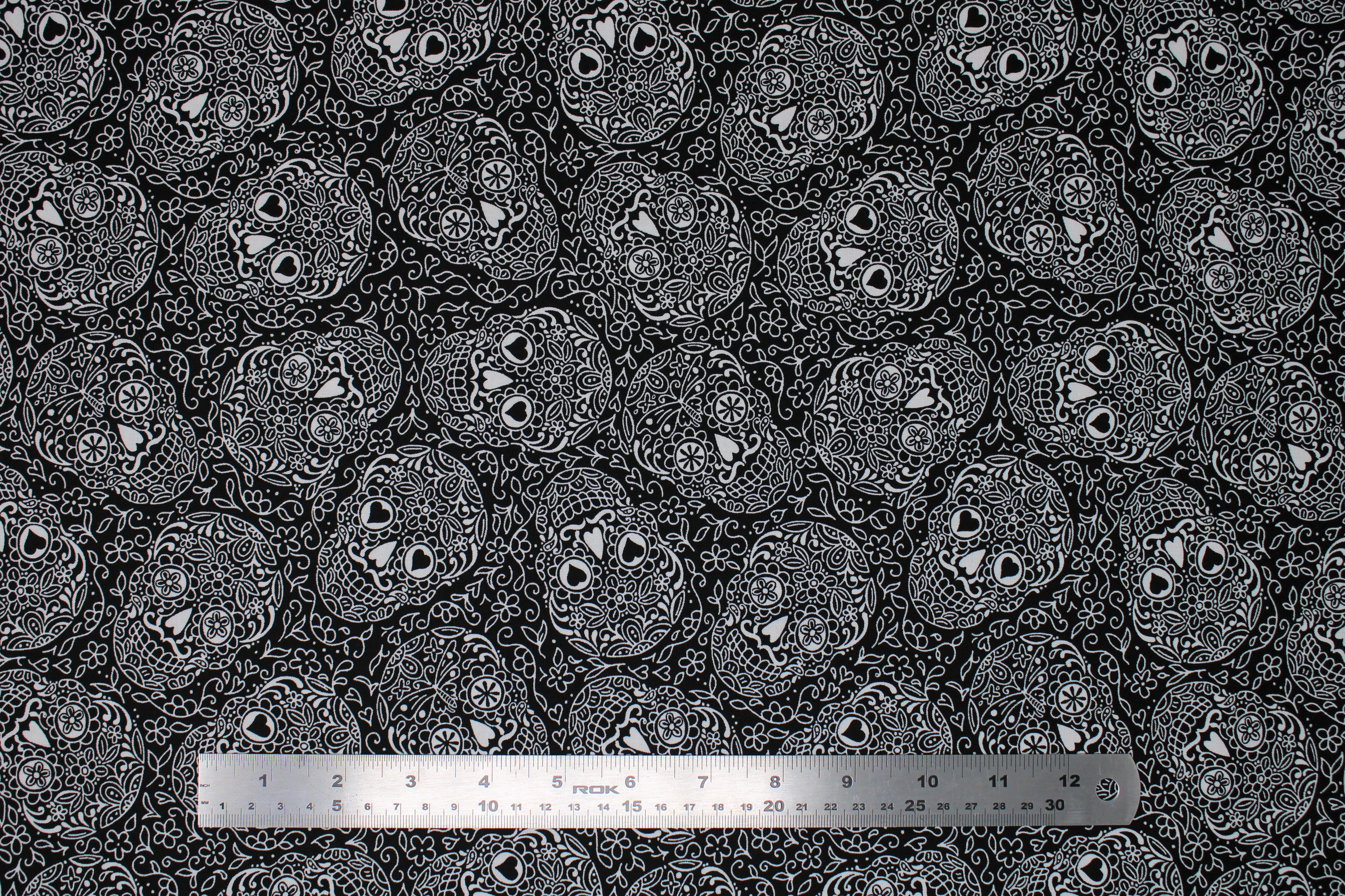 The Day of the Dead - 44/45" - 100% Cotton - Image 8