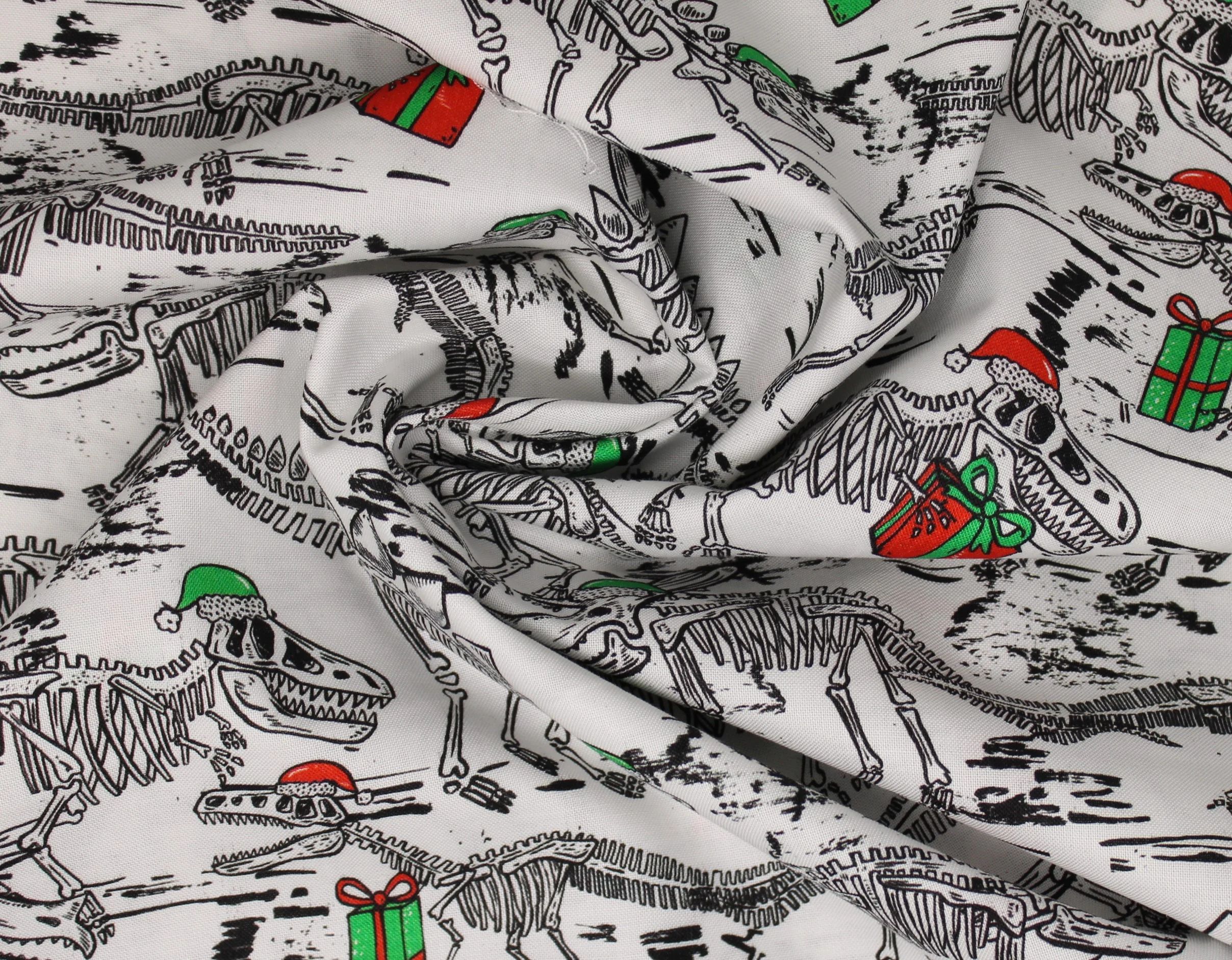 Tree Rex Holiday Skeleton Dinos - 45" - 100% cotton - Image 3