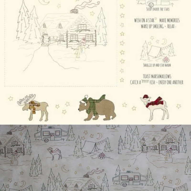 Woodland Getaway - 45'' - 100% cotton